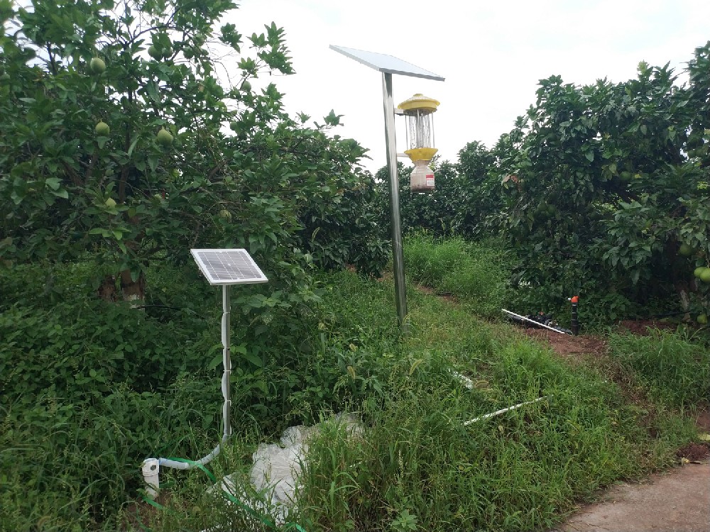Orchard installation of agrometeorological stations